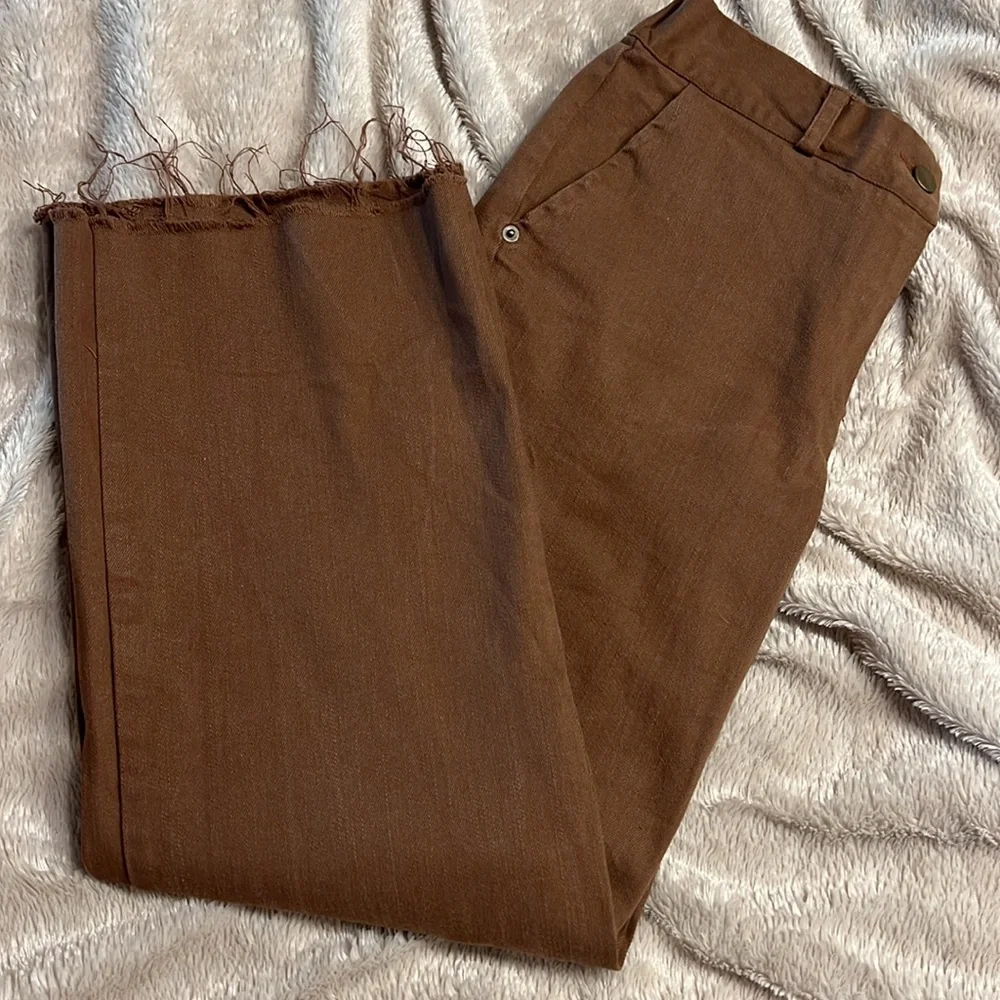 OAK + FORT 4218 Brown Pants - Picture 3 of 13